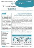 Questions d'&eacute;conomie de la sant&eacute;
