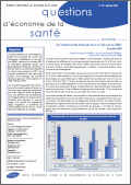 Questions d'&eacute;conomie de la sant&eacute;