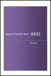 Rapport d'activité Irdes