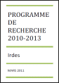 Programme de recherche 2010-2013
